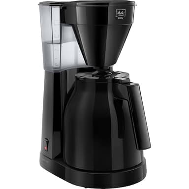 Melitta Easy Therm – Filterkaffeemaschine mit Thermkanne, für bis zu 8 Tassen Kaffee, in Schwarz