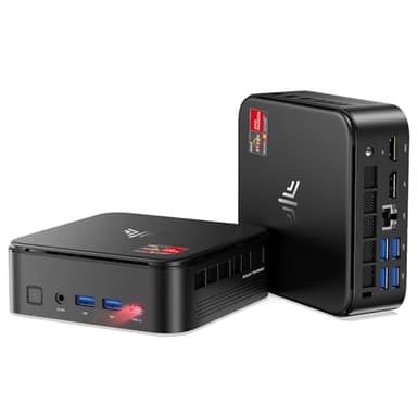 NiPoGi E3B Mini PC АMD Ryzen 5 7430U(Bis zu 4,3GHz) 16GB DDR4 512GB M.2 SSD, Mini Desktop Computer mit W11 PRO | WiFi 6 | 4K Display | BT5.2 für Geschäftsbüros, Design, Heimkino, Campus