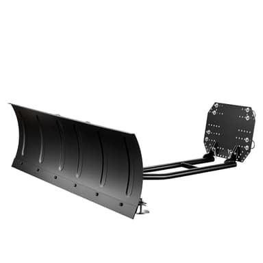 Wiltec Quad Schneeschild 140 x 40 cm, universal Schneepflug für ATV-Fahrzeuge, Traktor, Räumschild aus SPCC, Schneeschippe mit Richtungseinstellung