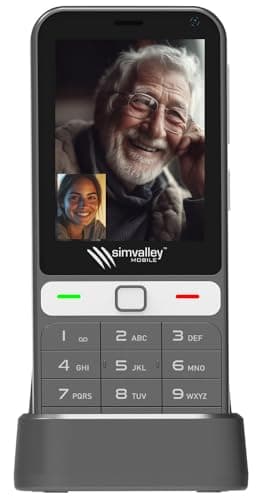 simvalley MOBILE Senioren Smartphone: 4G-Senioren-Handy, Touchdisplay, Whatsapp, SOS-Funktion, GPS, Android (Seniorenhandy mit Whatsapp, Handys, SD)