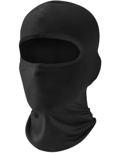 fuinloth Sturmhaube Motorrad Skimaske, Balaclava UV-Schutz Fahrrad Sturmmaske für Herren/Damen Schwarz