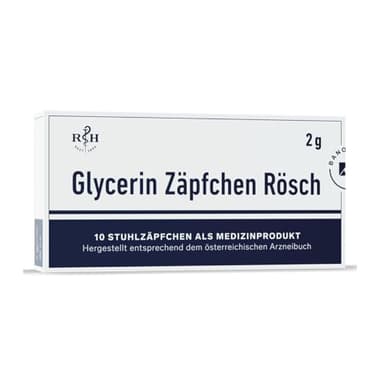 Glycerin Zäpfchen | 2g (10 Zäpfchen) | für eine natürliche Stuhlregulierung | wirkt sanft abführend und schont die Darmflora | Kinder ab 2 Jahren, Jugendliche und Erwachsene