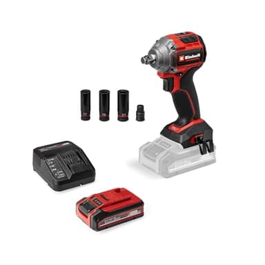 Einhell Professional Akku-Schlagschrauber TP-CW 18/260-C Li BL Power X-Change (18 V, 260 Nm Drehmoment, 500 Nm Lösemoment, Außenvierkant-Aufnahme, inkl. 4,0 Ah PLUS Akku & Ladegerät)