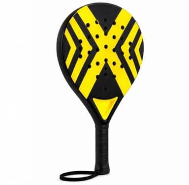 Padel Schläger inkl. Meshtasche Für Erwachsene & Kinder | Hochwertige Padelschläger für Anfänger & Fortgeschrittene (Gelb)