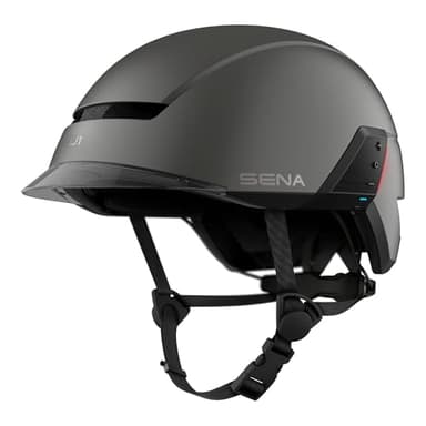 Sena U1 E-Bike Smart Fahrradhelm mit Mesh 2.0 Intercom (Mattgrau, M)