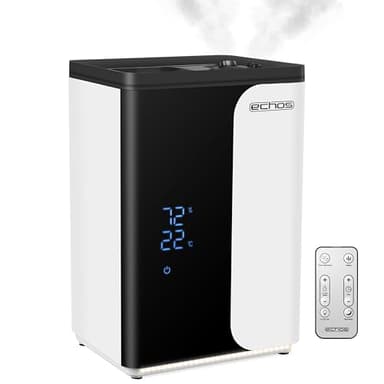 Ultraschall Luftbefeuchter 5 Liter WIFI Smart Life App Fernbedienung Luftreinigungsgerät Luftreiniger Eingebautes Hygrometer LED-Touch-Display 12h Timer Nachtmodus Warm oder Kaltfunktion HEPA Filter