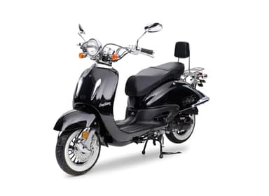 Motorroller 50 ccm Burnout EasyCruiser Eco Schwarz Metallic 45 km/h