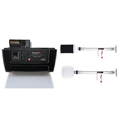 Marantec Comfort 260 accu Garagentorantrieb, Set inkl. SZ 11 Antriebsschiene 1 Handsender und Akku-Ladegerät, elektrischer Torantrieb für Garagentore, Sektionaltore und Schwingtore, Schwarz