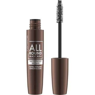 Catrice Allround Mascara Waterproof Brown, Nr. 020, Braun, langanhaltend, volumengebend, schwunggebend, matt, vegan, wasserfest, ohne Mikroplastikpartikel, Nanopartikel frei, 1er Pack (12ml)