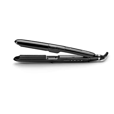 BaByliss Steam Straight Hair Glätteisen – Feuchtigkeitsspendendes System für weicheres Haar, Titan-Keramik-Platten für glattes Styling, 5 Temperatureinstellungen von 150°C bis 230°C, ST492E