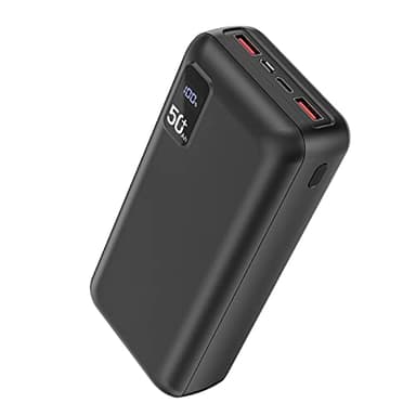 PowerBank 50000mAh große kapazität, 22,5W Powerbank PD20W Schnell Aufladende Externer Handyakku USB C mit LED Display 3 Ausgängen & 2 Eingängen Tragbares Ladegerät für iPhone16 15 14 13 12 Pro Max