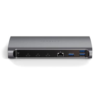 SATECHI 11-in-1 Thunderbolt 4 Dockingstation mit Host-Anschluss, 100W PD, 3X Thunderbolt 4, USB-A 3.2, USB-A 2.0, UHS-II SD Kartenleser, Ethernet, Audio – für MacBook Air & Pro M5 M4, Windows & mehr