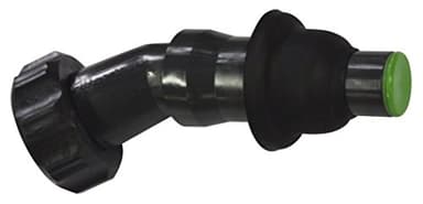 ASPEN – Ausgießer für Kanister 5 l + Deckel – zum Schrauben auf Kanister – Schwarz