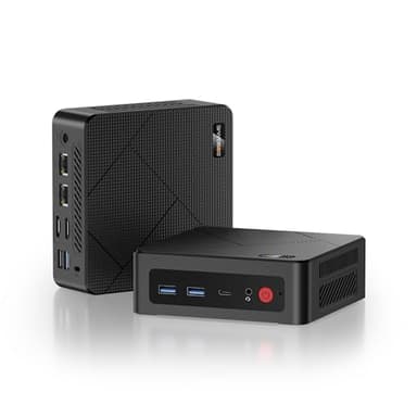 BOSGAME E4 Windows 11 Pro Business Mini-PC AMD Ryzen 5 3550H, 4 Kerne, 8 Threads, bis zu 3,7 GHz, 16 GB DDR4 RAM, 512 GB SSD, 4K@60Hz Triple Display, HDMI, Type-C, USB3.2, Dual LAN, Wi-Fi 5, BT 5.0