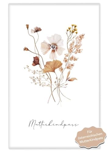 Joli Coon Mutter Kind Passhülle Österreich Herbstblume - Mutterkindpass-Hülle Österreich - Mutterkindpass Hülle