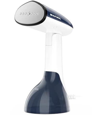 BEAUTURAL Steamer, 1500W Dampfglätter, Schnelles Aufheizen, 260ml Wassertank, Auto-Abschaltung, Faltenentferner für Kleidung，Ideal für Zuhause, Büro, Reise