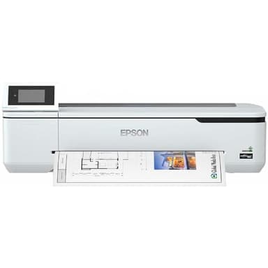 Epson SureColor SC-T2100 Tinten-Großformatdrucker für Poster und technische Zeichnungen (Drucke bis DIN A1+, Rollendrucke bis 24 Zoll (61 cm/A1+), WiFi, Ethernet), schwarz
