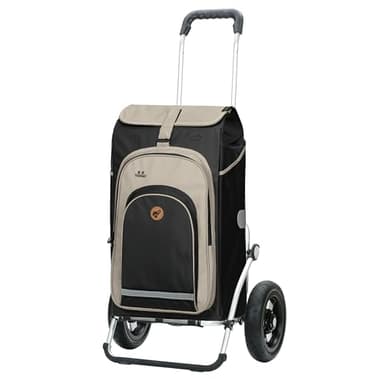 ANDERSEN Einkaufstrolley - Royal Shopper Hydro 2.1 schwarz 62 L Bike, Einkaufsroller, Rucksack, Thermo, Aluminium, klappbar, luftbereiftes Kugellagerrad