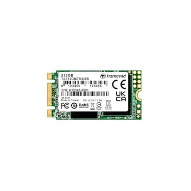 Transcend MTS430S 512GB M.2 2242 SSD SATA III – Interne Solid State Drive mit DRAM Cache, bis zu 560/500 MB/s, 3D NAND - TS512GMTS430S
