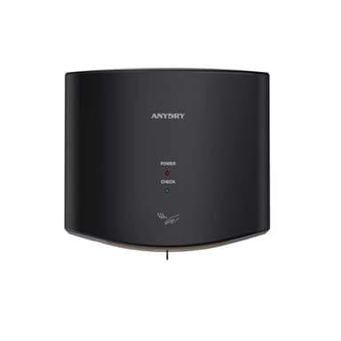 anydry 2630S Kompakter Händetrockner,Automatischer Elektrischer Händetrockner für Wandmontage,Für Gewerbliche oder Private Zwecke,Händetrockner für Toiletten.1400-1650W.(Schwarz)