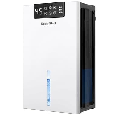 Luftentfeuchter Elektrisch 2800ml, 28dB Leiser Energiesparender Raumentfeuchter mit Filter, für Keller Wohnung Schlafzimmer, Entfeuchter mit Automatischer Abschaltung, LED Anzeige, Timer, weiß