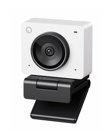 OBSBOT Meet 2-4K Webcam für PC mit 1/2" Sensor, KI Framing& Autofokus, Beauty-Modus, Gestensteuerung, 60 FPS, Zwillingsmi, Leicht USB Kamera für Streaming, Meetings, Gaming, Video Calls. (Wolkenweiß)