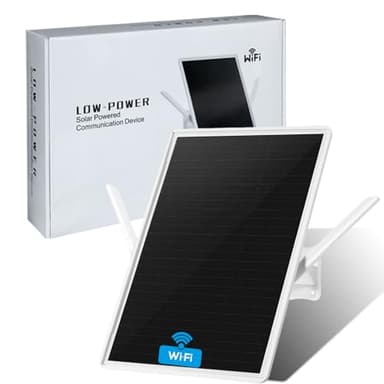 LCLCTEK® WLAN Verstärker Repeater Aussen Akku Solar,Wi-Fi Booster WiFi Range Extender bis zu 100-meter,WLAN-Zugangspunkt 2.4GHz Wi-Fi 300Mbit/s Repeater,WiFi Booster Kompatibel 2.4Ghz Geräten (15in)