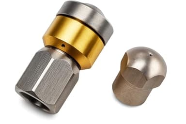 2 Stück 1/8 Zoll Rotierende Rohrreinigungsdüse für Rohrreinigungsschlauch für Kärcher WAP Alto usw.