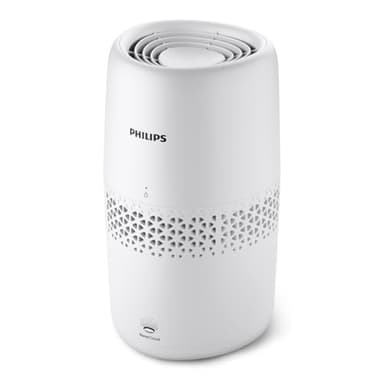 Philips Luftbefeuchtung 2000er Serie - NanoCloud-Technologie, Befeuchtet Räume bis zu 31m2, 2L Wassertank, 99% weniger Bakterien, Weiß, (HU2510/10)