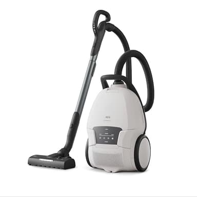 AEG Ultimate 8000 Staubsauger mit Beutel, Testsieger der Stiftung Warentest, hohe Saugleistung, Auto-Modus, Alle Böden, 48% Recyclingkunststoff, 3in1 Düse, HEPA-Filtration, 12m, LED-Licht, AB81U1SW