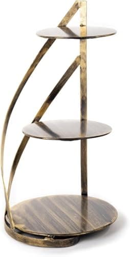 HowHomely Etagere 3 Etagen 60 cm Hoher für Torten Cupcakes und Muffins – Ideal zum Einsatz als Eleganter Tortenständer für Hochzeiten Kuchenständer und Tortenstütze