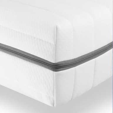 Sleepneo Matratze 80x190 cm - Höhe 18cm - Duo Härtegrad H3 & H4-7 Zonen Kaltschaummatratze, punktelastisch atmungsaktiv - Softer Bezug mit 4-seitigem Reißverschluss
