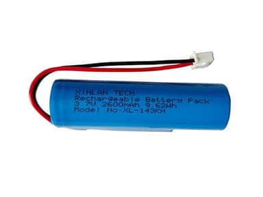 3,7 V 2600 mAh 18650 1s1p Wiederaufladbar Lithium Ionen Akku mit Jst XH2.54/2P Anschluss Stecker Kabel für DIY-Elektronik, Spielzeug, Beleuchtung und Bluetooth-Geräte