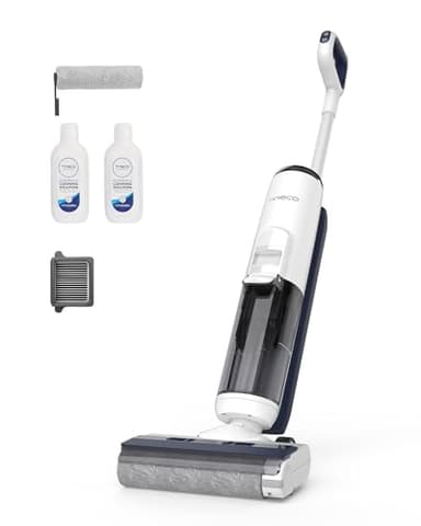 Tineco iFLOOR 5 Breeze Complete Nass Trockensauger, EIN-Schritt-Reinigung für Hartböden, Kantenreinigung <0.5cm, Dreifache Batterielebensdauer, Selbstreinigung, Leichtes Kabelloses Saugwischer, Blau