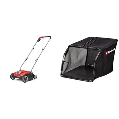 Einhell Akku-Vertikutierer GC-SC 18/28 Li Power X-Change (18 V, Brushless, 28 cm Messerwalze, 3-stufige Arbeitstiefeneinstellung, inkl. Fangsack)