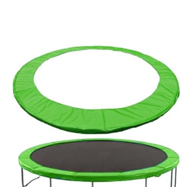 ARSBORUI Trampolin Randabdeckung, Ø 183 244 305 cm Federabdeckung, Randschutz, Extra Dicke Sicherheitsmatte, UV-resistent & reißfestes, Rahmenpolsterung, Trampolin Zubehör (Grün 244cm)