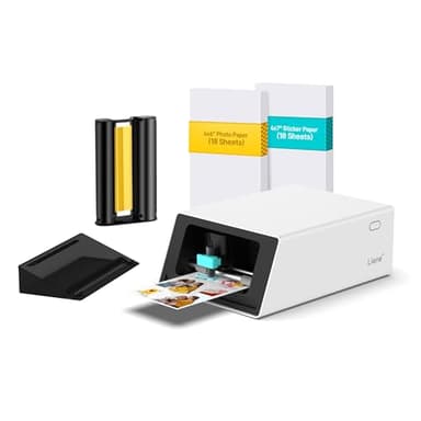 Liene PixCut S1 | All-in-One Fotodrucker, Aufkleberdrucker und Schneidemaschine | Multifunktionsdrucker und Stickerdrucker für Scrapbook und DIY-Projekte | 300 DPI Farbsublimation