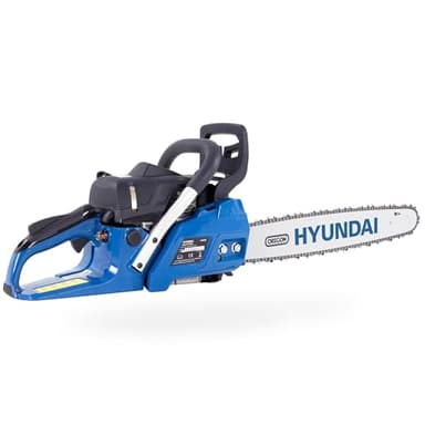 HYUNDAI Benzin-Kettensäge CS5620G | 51 cm/20" OREGON Schwert und Kette | Motorsäge, Motorkettensäge, Benzinsäge | Hubraum 56 cm³ | 3.2 PS Leistung | inkl. Werkzeugset