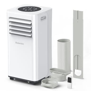 Klimaanlage Mobil 9000 BTU, Mobile Klimaanlage 4-in-1, Kühlung, Entfeuchtung und 2-Stufiger Belüftung, Mobiles Klimagerät mit Abluftschlauch, Digitalanzeige, 24h-Timer, Kühlfläche bis zu 88 m³(33㎡)