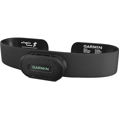 Garmin HRM-Fit - Herzfrequenz-Brustgurt zur Messung präziser Herzfrequenzdaten, Schritten und weiteren Laufeffizienz-Werten, bis zu 1 Jahr Laufzeit, direkte Befestigung am Sport-BH