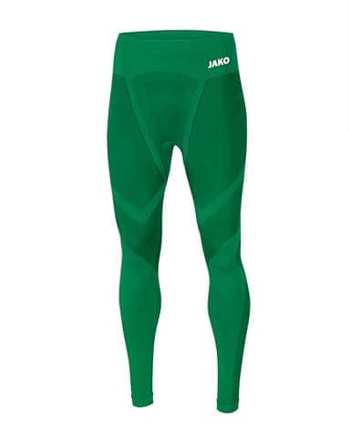 JAKO Herren Long Tights Comfort 2.0, Sportgrün, L