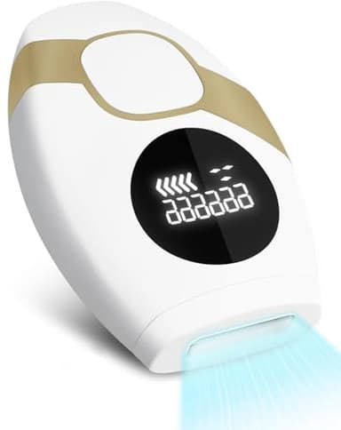 IPL Geräte Haarentfernung mit 999,999 Lichtimpulse, Manueller & Automatischer Modus, 5 Energiestufen, schmerzfreies Ergebnis, Geräte Haarentfernung Laser für Gesicht, Achseln, Beine, Körper