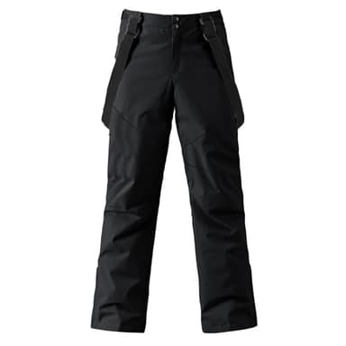 HOTIAN Herren Skihose Hosenträgerhose Outdoorhose Snowboardhose Winter Wasserdicht Warm Abnehmbare Hosenträger Skilanglaufhose Thermohose Wanderhose Ski Pant Blue XL