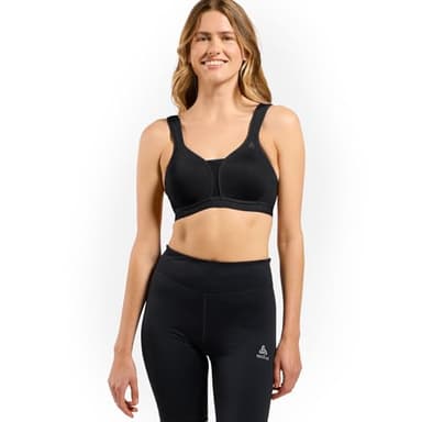 Odlo Sport BH Padded High I Sport BH Damen Starker Halt I Sports Bra Gepolstert High Support