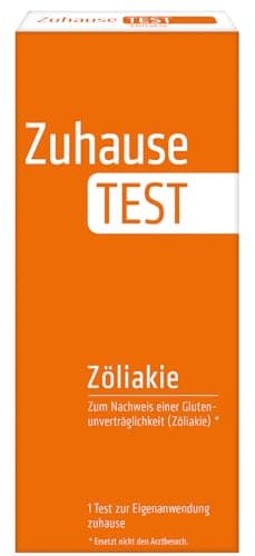NanoRepro ZuhauseTEST Zöliakie, Schnelltest zum Hinweis auf eine Glutenunverträglichkeit, einfacher Vollbluttest bei Symptomen wie Magen-Darm-Beschwerden und Hautirritationen
