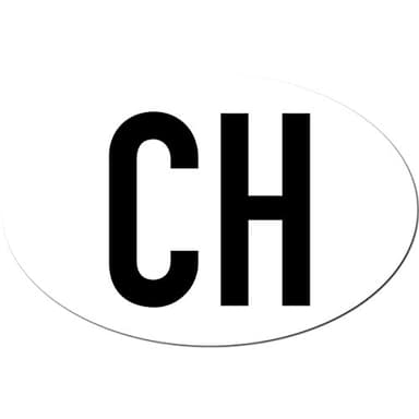 GreenIT Aufkleber Sticker Länderkennzeichen CH Schweiz Swiss Auto Pkw Bus LKW Anhänger Zeichen Symbol (1)