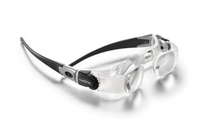 Eschenbach Optik maxDETAIL Lupenbrille für anspruchsvolle Detailarbeit mit 2X-Vergrößerung und Dioptrienausgleich bis zu ±3 dpt - Made in Germany