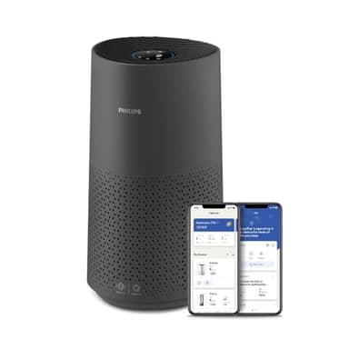 Philips Luftreiniger Smart 1000i Serie - Reinigt Räume zu 78 m² - Entfernt 99,97% der Pollen, Allergien, Staub und Rauch - Wi-Fi-Konnektivität - Ultraleise und niedriger Energieverbrauch - AC1715/11