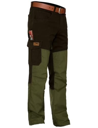 La Chasse® Hundeführer-Durchgehhose Survival Jagdhose Herren Oliv/grün mit Cordura®-Besatz Jägerjeans