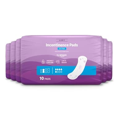 by Amazon Inkontinenzeinlagen Extra – 60 Stück (6 Packungen à 10 Stück)